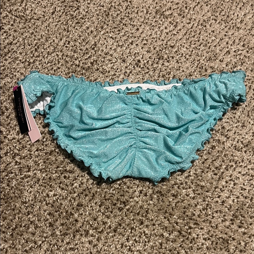 Victoria's Secret Shimmering Aqua Bikini Bottom